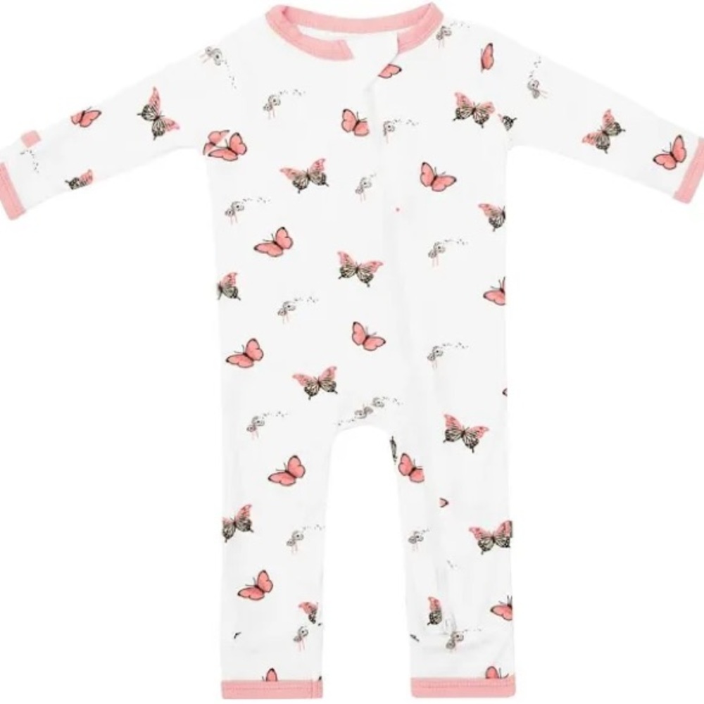 Kyte Baby Zippered Romper in Butterfly